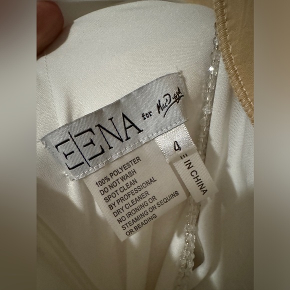 👗 NWT! Mac Duggal Beaded Halter Jersey Knit Dress - Picture 10 of 13